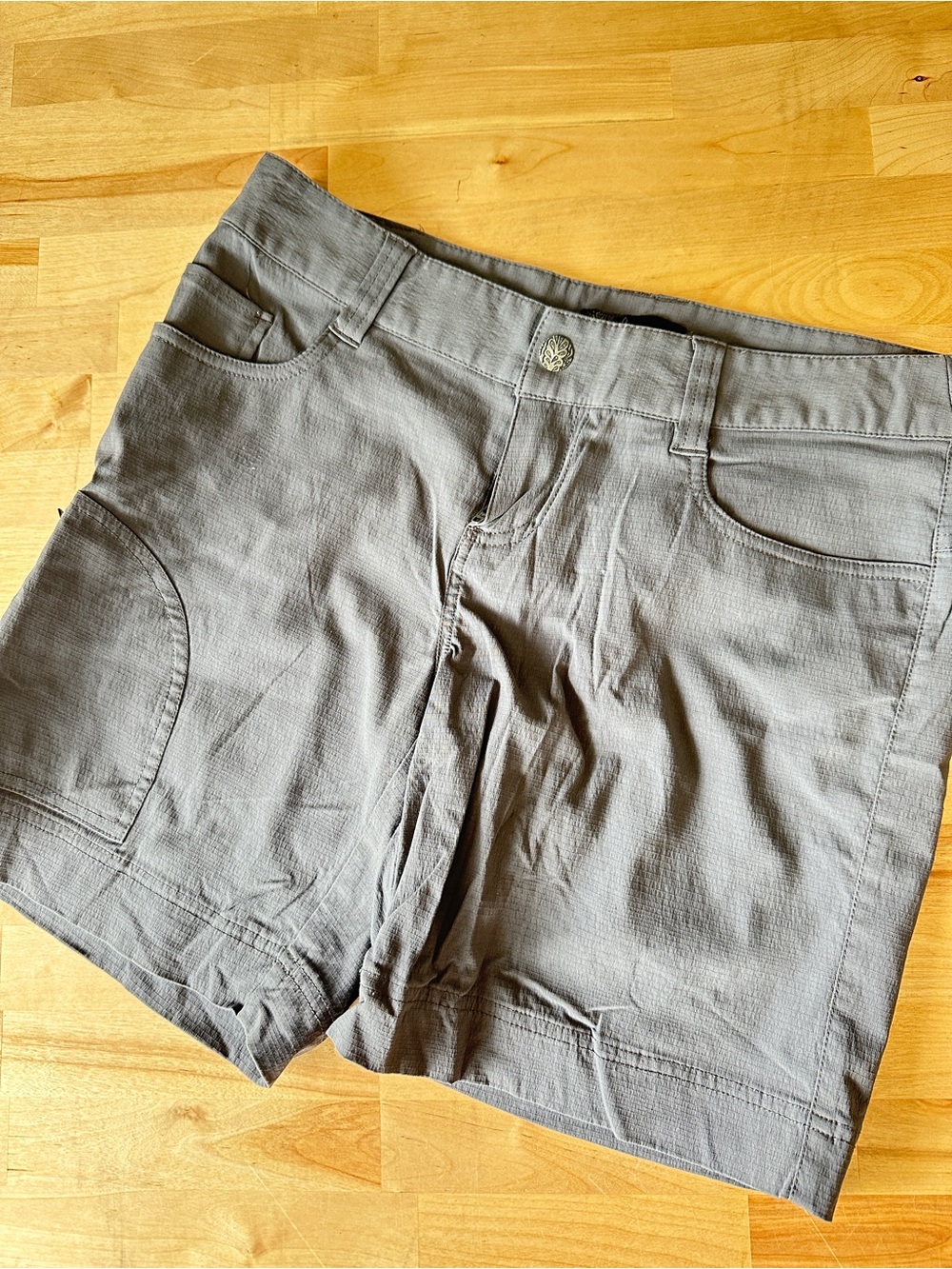 Prana Women's Gray Stretch Quick-Dry Shorts